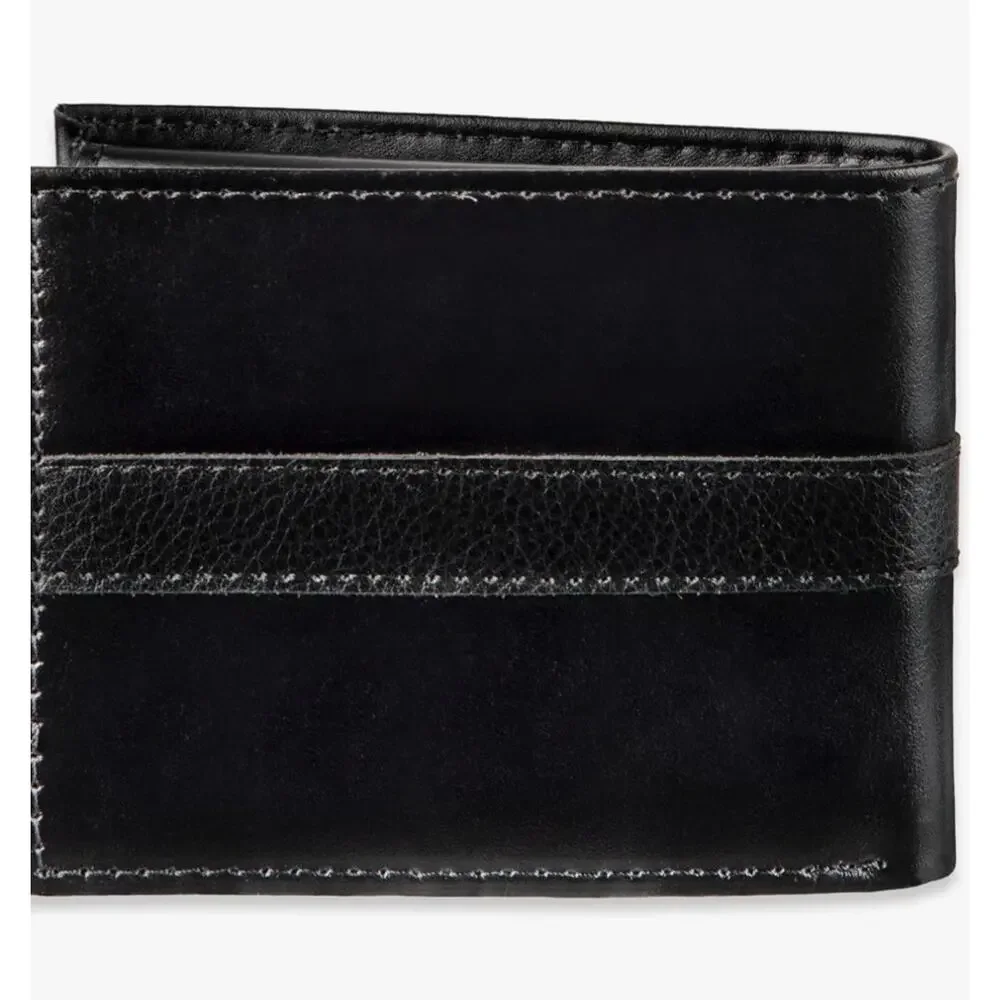 Tommy Hilfiger Men's Leather Orson RFID Bifold Wallet Removable Passcase NEW